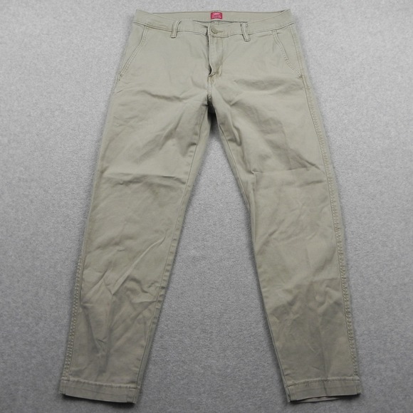 Levi's Other - Levis XX Chino Standard Taper Pants Mens 33x27 Tan Khaki Stretch Cotton Twill